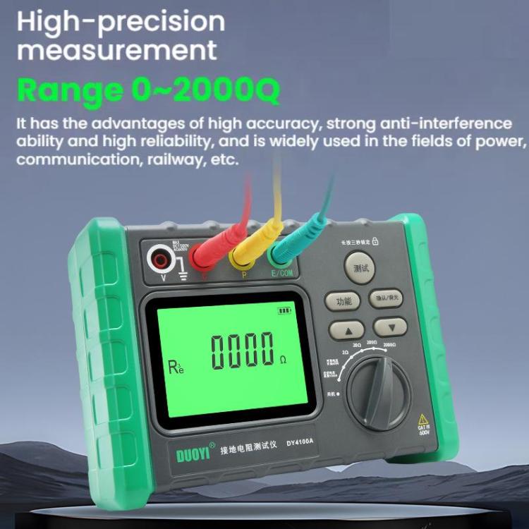 DUOYI Digital Ground Resistance Meter Tester, DY4100A, DY4100B DUOYI Digital Ground Resistance Meter Tester, DY4100A, DY4100B